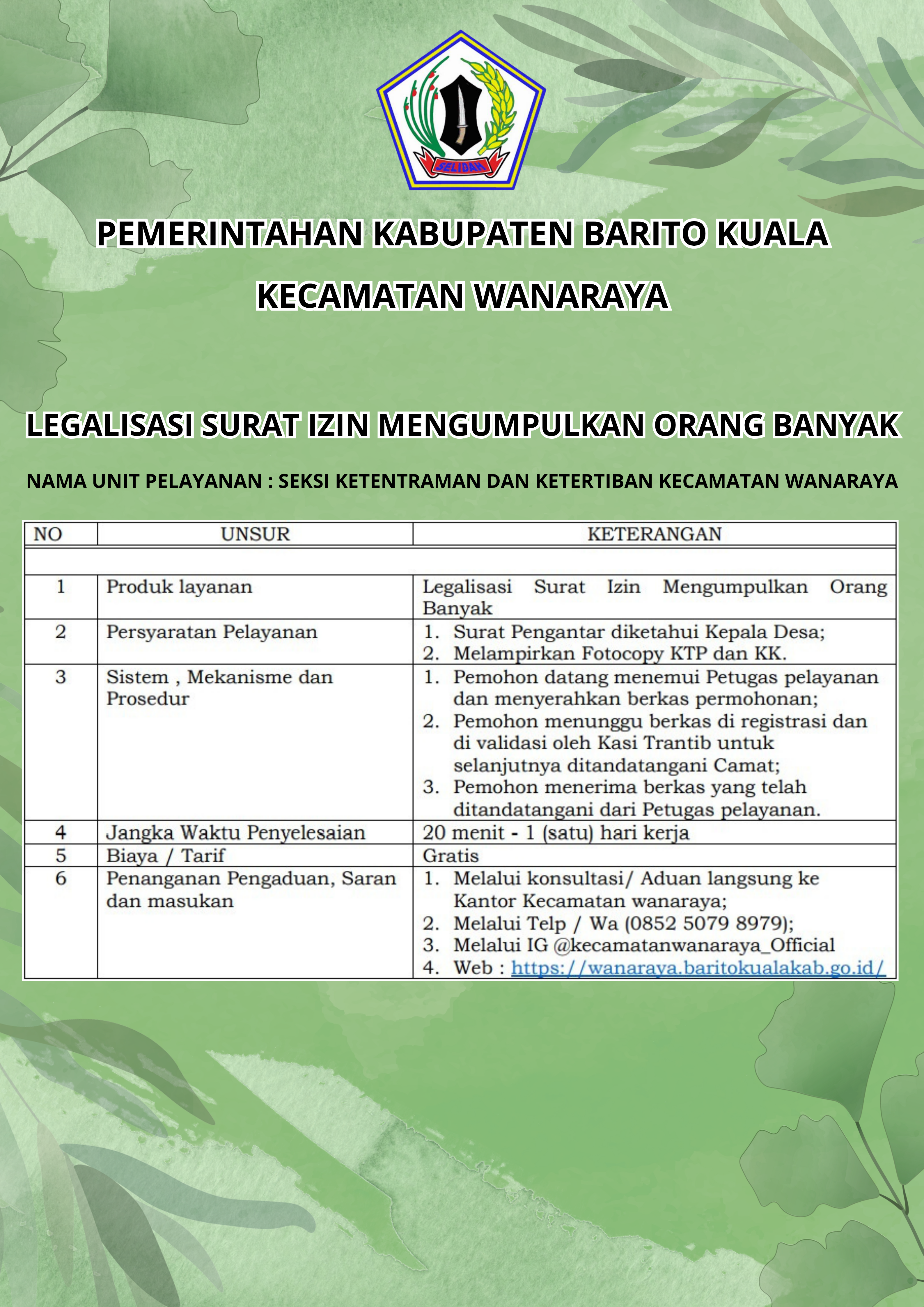 Legalisasi Surat Izin Mengumpulkan Orang Banyak